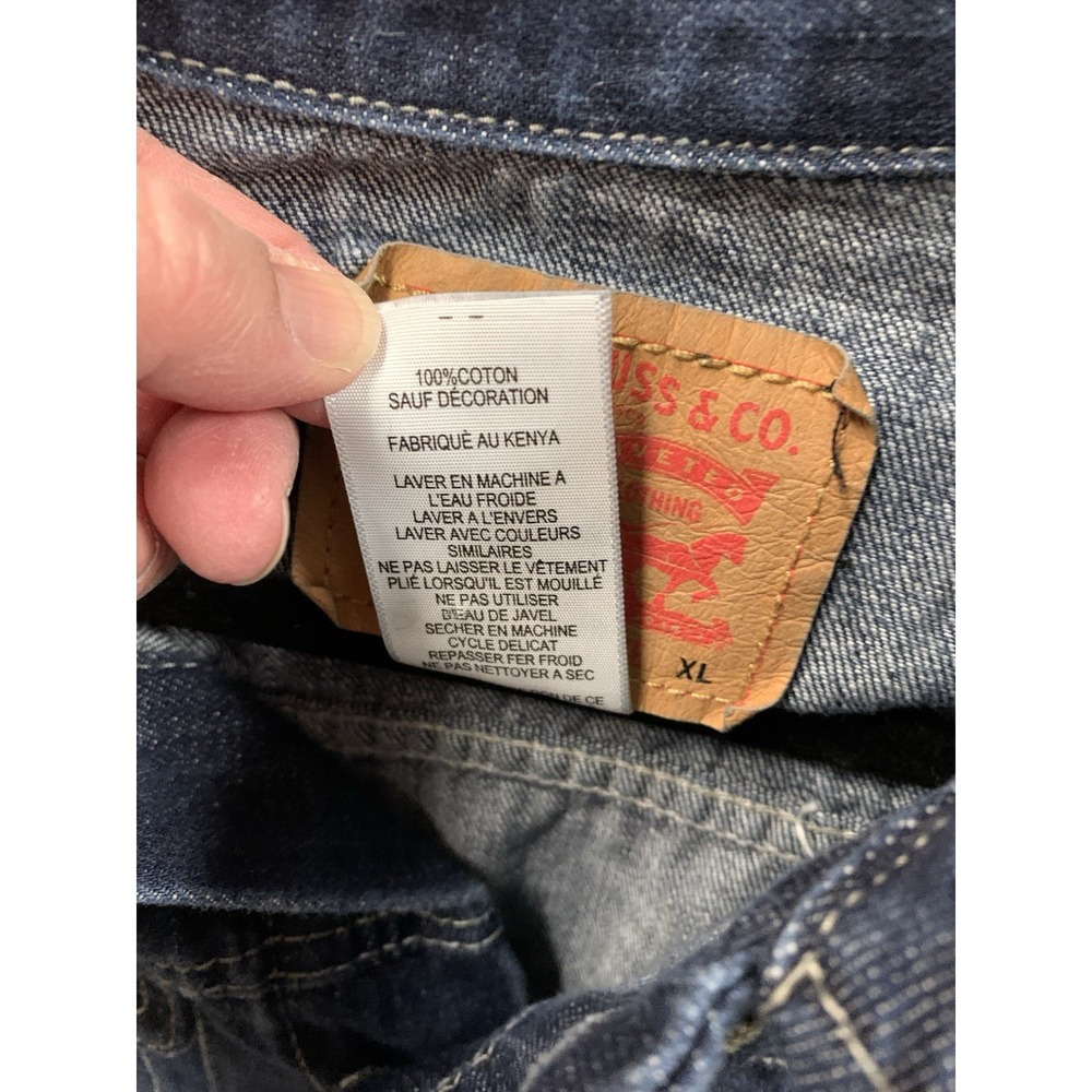 Vintage Levi Strauss Denim Jacket Youth XL Trucker Western Classic Jean Coat 90s - Picture 6 of 10
